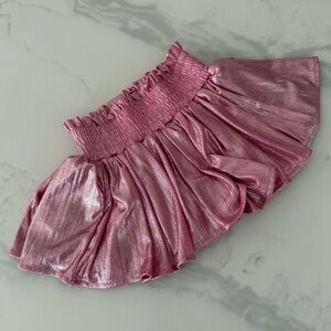 LOLA & THE BOYS metallic skort